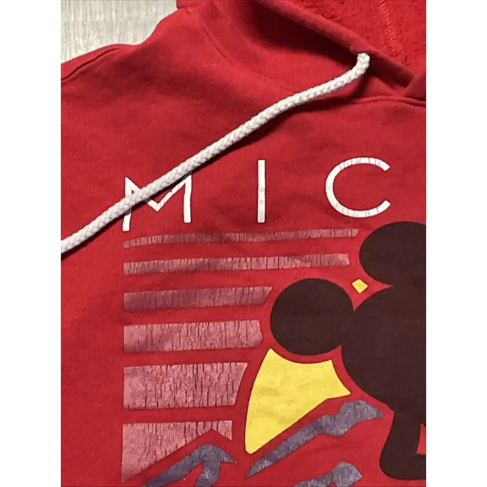Disney Collection By Neff Mickey Mouse Hoodie Sweatshirt Mens Size Medium Red